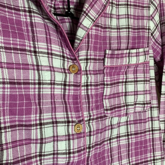 Ugg Women's Milo Style Flannel Pajamas Gift Set  Lavender Size Small - Picture 5 of 7